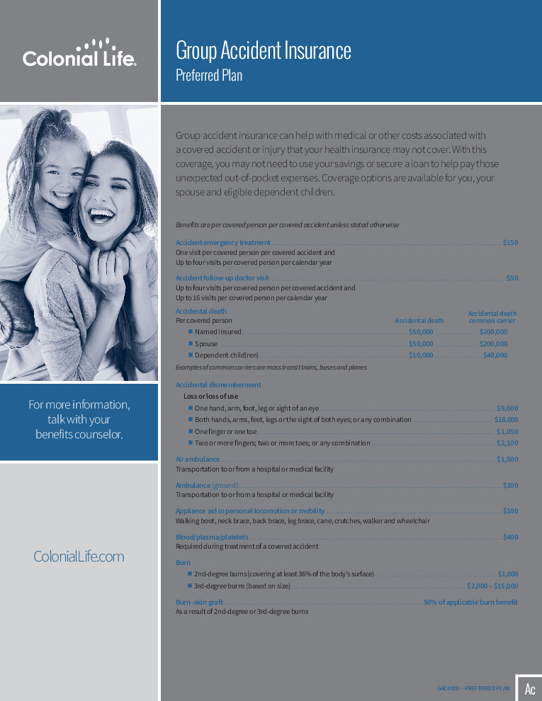 thumbnail of Group Accident Preferred – IA