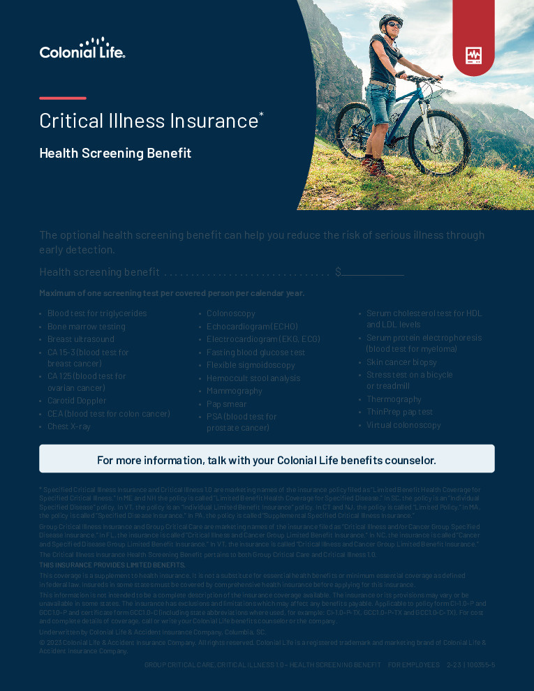 thumbnail of Group Critical Illness Wellness – IA
